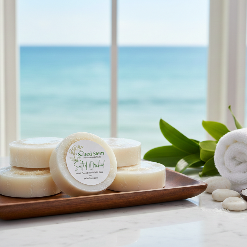 Artisan Goat's Milk Soap | Bar & Luffa Scrub