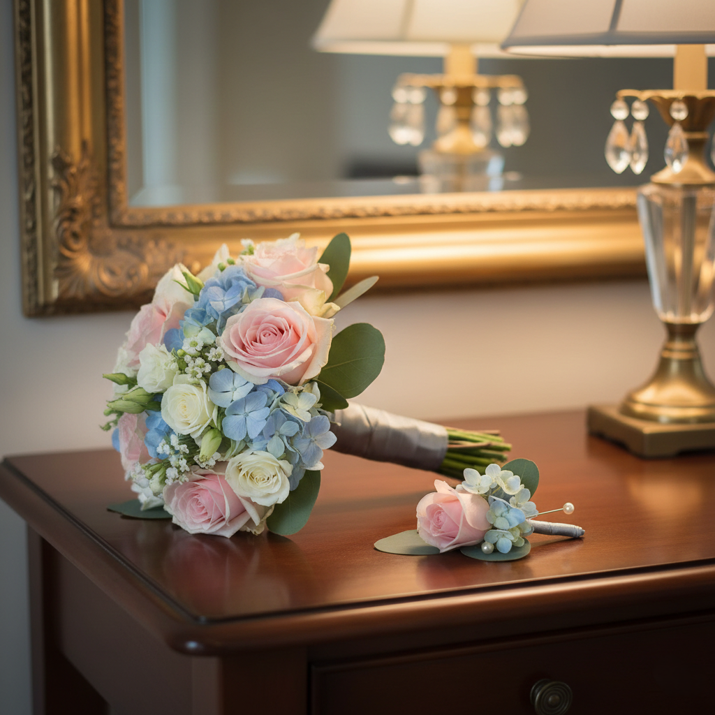 Bouquet and boutonniere for prom in lynn haven panama city